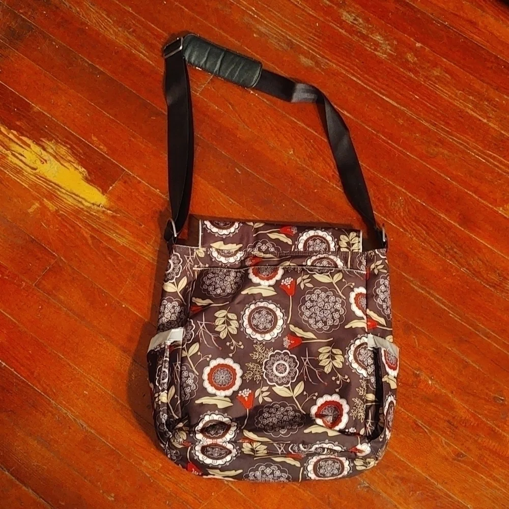 Ju-Ju-Be Lotus Lullaby Print Messenger Style Diaper Bag